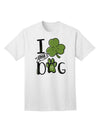 Stylish and Trendy Adult T-Shirt - I Shamrock my Dog-Mens T-shirts-TooLoud-White-Small-Davson Sales