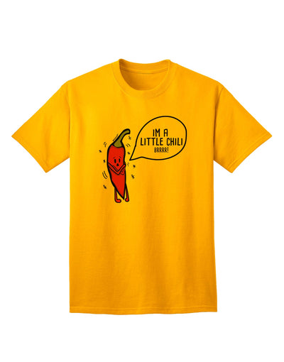 Stylish and Trendy Adult T-Shirt - I'm a Little Chilli-Mens T-shirts-TooLoud-Gold-Small-Davson Sales