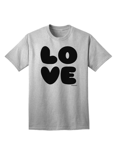 Stylish and Trendy Adult T-Shirt: LOVE Text by TooLoud-Mens T-shirts-TooLoud-AshGray-Small-Davson Sales