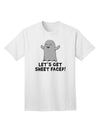 Stylish and Trendy Adult T-Shirt - Let's Get Sheet Faced by TooLoud-Mens T-shirts-TooLoud-White-Small-Davson Sales