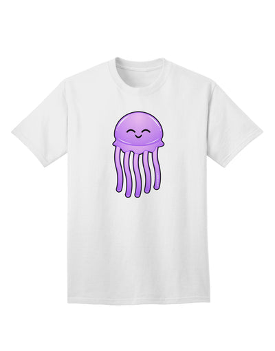 Stylish and Trendy Adult T-Shirt featuring Adorable Jellyfish Design by TooLoud-Mens T-shirts-TooLoud-White-Small-Davson Sales