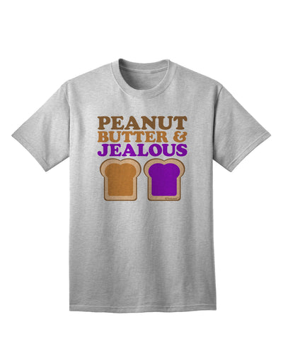 Stylish and Trendy Adult T-Shirt featuring Peanut Butter and Jealous Design by TooLoud-Mens T-shirts-TooLoud-AshGray-Small-Davson Sales