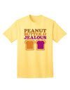 Stylish and Trendy Adult T-Shirt featuring Peanut Butter and Jealous Design by TooLoud-Mens T-shirts-TooLoud-Yellow-Small-Davson Sales