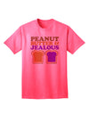 Stylish and Trendy Adult T-Shirt featuring Peanut Butter and Jealous Design by TooLoud-Mens T-shirts-TooLoud-Neon-Pink-Small-Davson Sales