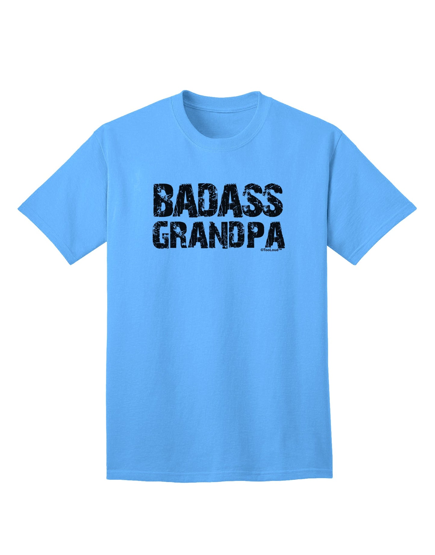 Stylish and Trendy Adult T-Shirt featuring the Badass Grandpa Design by TooLoud-Mens T-shirts-TooLoud-Aquatic-Blue-Small-Davson Sales