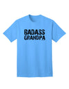 Stylish and Trendy Adult T-Shirt featuring the Badass Grandpa Design by TooLoud-Mens T-shirts-TooLoud-Aquatic-Blue-Small-Davson Sales