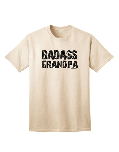 Stylish and Trendy Adult T-Shirt featuring the Badass Grandpa Design by TooLoud-Mens T-shirts-TooLoud-Natural-Small-Davson Sales