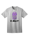 Stylish and Trendy Adult T-Shirt featuring the U Jelly Cute Jellyfish Design by TooLoud-Mens T-shirts-TooLoud-AshGray-Small-Davson Sales