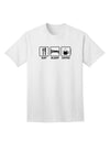 Stylish and Trendy Adult T-Shirt with Eat Sleep Coffee Design by TooLoud-Mens T-shirts-TooLoud-White-Small-Davson Sales