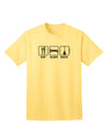 Stylish and Trendy Adult T-Shirt with Eat Sleep Rock Design by TooLoud-Mens T-shirts-TooLoud-Yellow-Small-Davson Sales