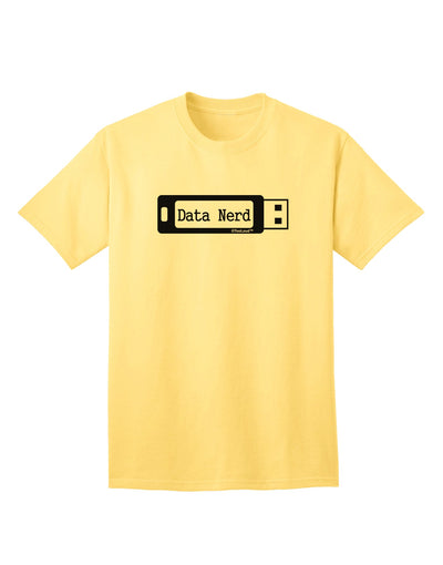 Stylish and Trendy Data Nerd USB Adult T-Shirt - A Must-Have for Tech Enthusiasts-Mens T-shirts-TooLoud-Yellow-Small-Davson Sales