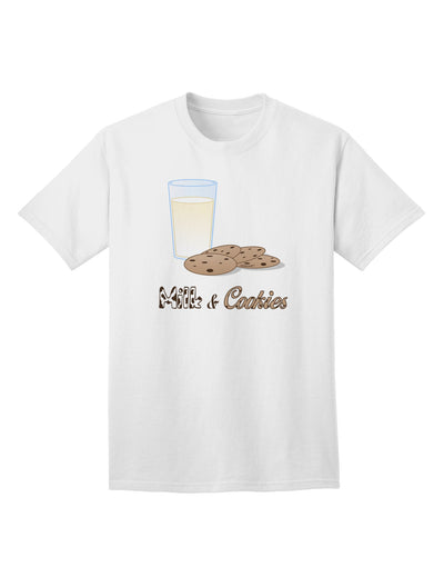 Stylish and Trendy Milk and Cookies Design Adult T-Shirt-Mens T-shirts-TooLoud-White-Small-Davson Sales