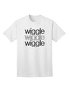 Stylish and Trendy Text Adult T-Shirt - Wiggle Wiggle Wiggle-Mens T-shirts-TooLoud-White-Small-Davson Sales