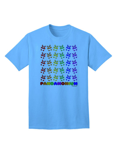 Stylish and Vibrant Adult T-Shirt - Pandamonium Rainbow Pandas by TooLoud-Mens T-shirts-TooLoud-Aquatic-Blue-Small-Davson Sales