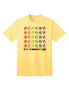 Stylish and Vibrant Adult T-Shirt - Pandamonium Rainbow Pandas by TooLoud-Mens T-shirts-TooLoud-Yellow-Small-Davson Sales