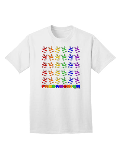 Stylish and Vibrant Adult T-Shirt - Pandamonium Rainbow Pandas by TooLoud-Mens T-shirts-TooLoud-White-Small-Davson Sales