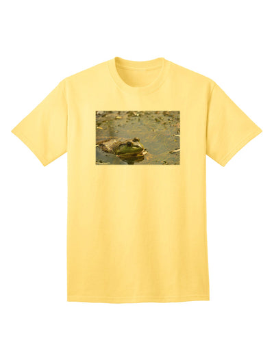 Stylish and Vibrant Bullfrog In Water Adult T-Shirt by TooLoud-Mens T-shirts-TooLoud-Yellow-Small-Davson Sales