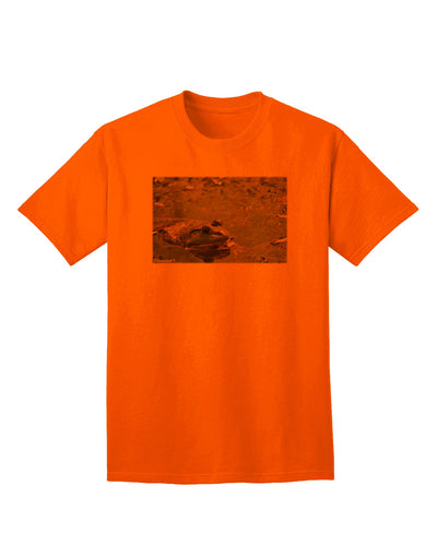 Stylish and Vibrant Bullfrog In Water Adult T-Shirt by TooLoud-Mens T-shirts-TooLoud-Orange-Small-Davson Sales