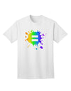 Stylish and Vibrant Equal Rainbow Paint Splatter Adult T-Shirt Offered by TooLoud-Mens T-shirts-TooLoud-White-Small-Davson Sales