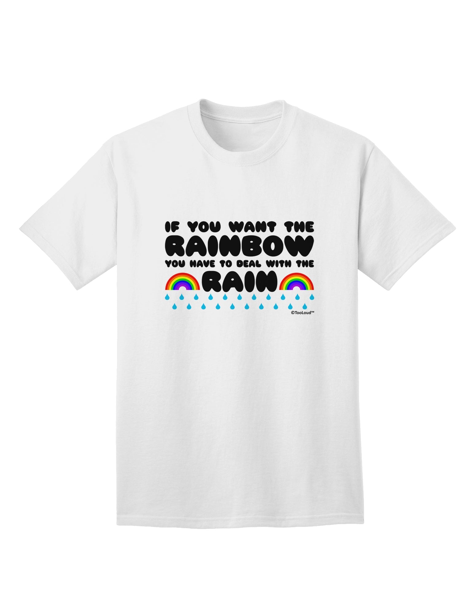 Stylish and Vibrant Rainbow Quote Adult T-Shirt by TooLoud-Mens T-shirts-TooLoud-White-Small-Davson Sales