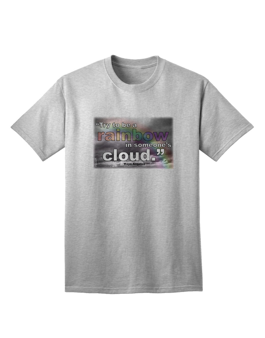 Stylish and Vibrant Rainbow in Cloud M Angelou Adult T-Shirt by TooLoud-Mens T-shirts-TooLoud-White-Small-Davson Sales