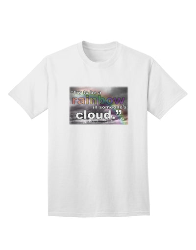 Stylish and Vibrant Rainbow in Cloud M Angelou Adult T-Shirt by TooLoud-Mens T-shirts-TooLoud-White-Small-Davson Sales