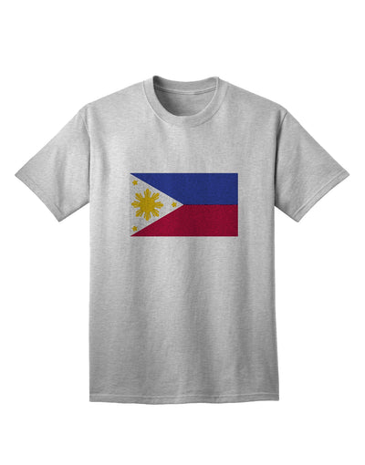 Stylishly Distressed Philippines Flag Adult T-Shirt by TooLoud-Mens T-shirts-TooLoud-AshGray-Small-Davson Sales