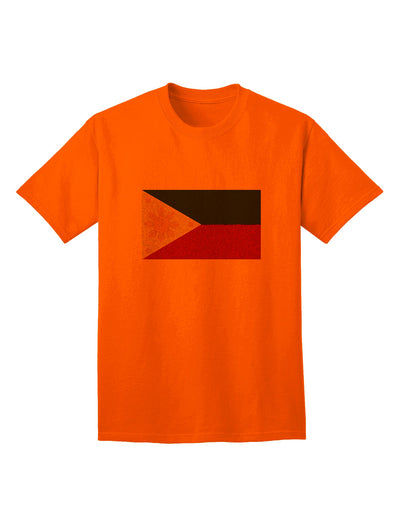 Stylishly Distressed Philippines Flag Adult T-Shirt by TooLoud-Mens T-shirts-TooLoud-Orange-Small-Davson Sales