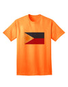 Stylishly Distressed Philippines Flag Adult T-Shirt by TooLoud-Mens T-shirts-TooLoud-Neon-Orange-Small-Davson Sales