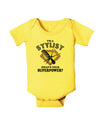 Stylist - Superpower Baby Romper Bodysuit-Baby Romper-TooLoud-Yellow-06-Months-Davson Sales