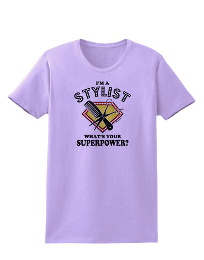 Stylist - Superpower Womens T-Shirt-Womens T-Shirt-TooLoud-Lavender-X-Small-Davson Sales