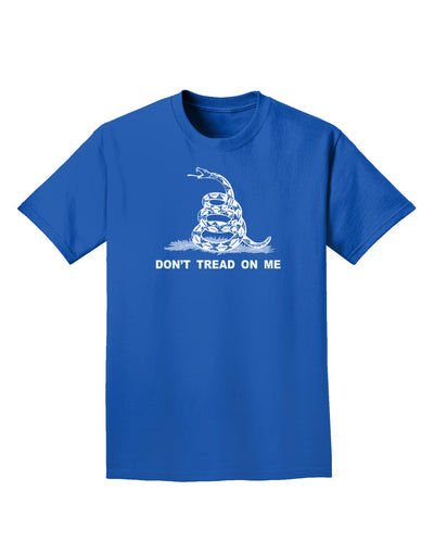 Subdued Don't Tread On Me Gadsden Flag Rattlesnake Adult Dark T-Shirt-Mens T-Shirt-TooLoud-Royal-Blue-Small-Davson Sales