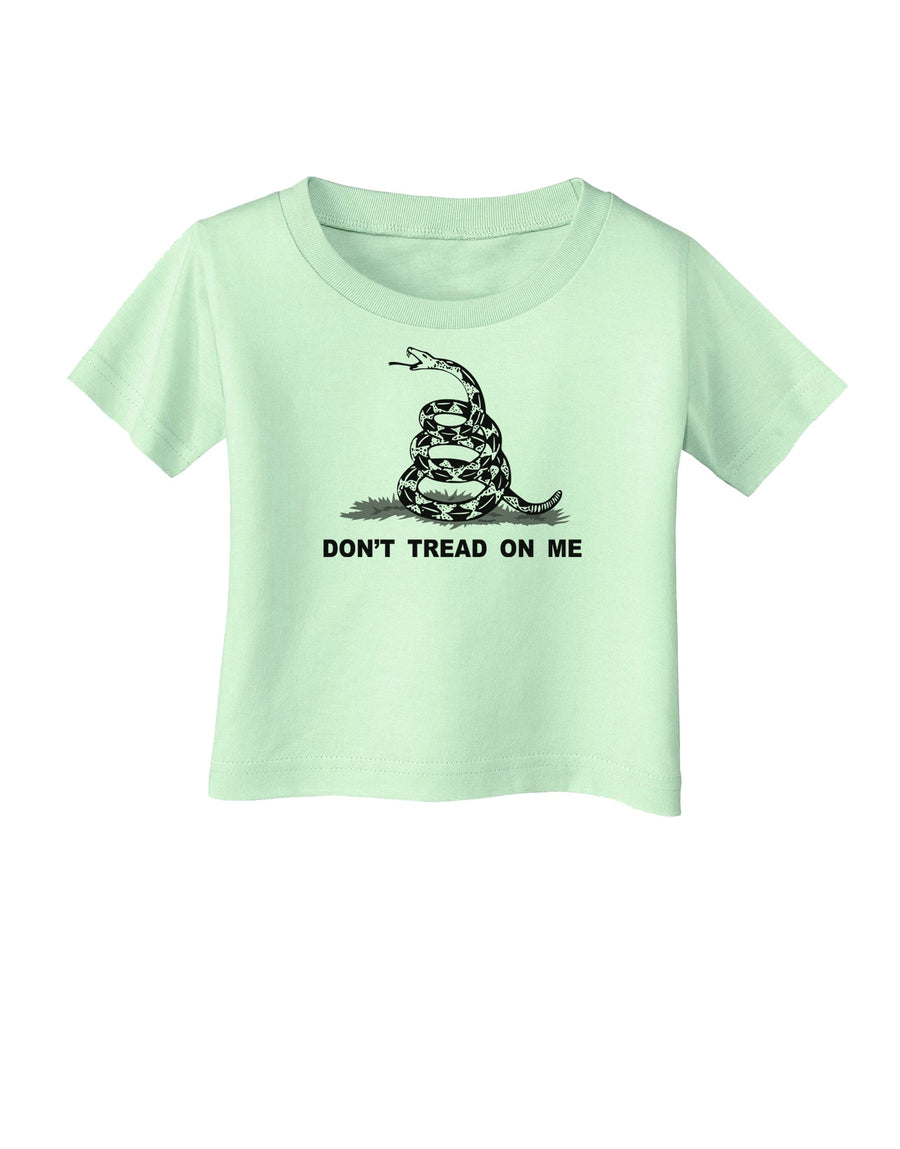 Subdued Don't Tread On Me Gadsden Flag Rattlesnake Infant T-Shirt-Infant T-Shirt-TooLoud-White-06-Months-Davson Sales