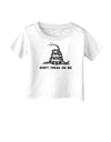 Subdued Don't Tread On Me Gadsden Flag Rattlesnake Infant T-Shirt-Infant T-Shirt-TooLoud-White-06-Months-Davson Sales