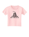 Subdued Don't Tread On Me Gadsden Flag Rattlesnake Toddler T-Shirt-Toddler T-Shirt-TooLoud-Light-Pink-2T-Davson Sales