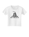 Subdued Don't Tread On Me Gadsden Flag Rattlesnake Toddler T-Shirt-Toddler T-Shirt-TooLoud-White-2T-Davson Sales