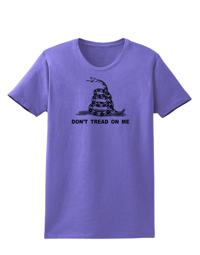 Subdued Don't Tread On Me Gadsden Flag Rattlesnake Womens T-Shirt-Womens T-Shirt-TooLoud-Violet-X-Small-Davson Sales