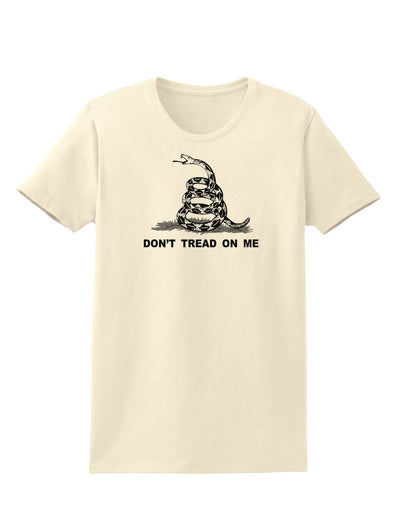 Subdued Don't Tread On Me Gadsden Flag Rattlesnake Womens T-Shirt-Womens T-Shirt-TooLoud-Natural-X-Small-Davson Sales