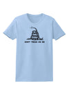 Subdued Don't Tread On Me Gadsden Flag Rattlesnake Womens T-Shirt-Womens T-Shirt-TooLoud-Light-Blue-X-Small-Davson Sales