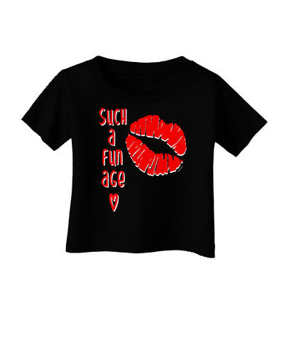 Such a Fun Age Kiss Lips Infant T-Shirt-Infant T-Shirt-TooLoud-Black-06-Months-Davson Sales