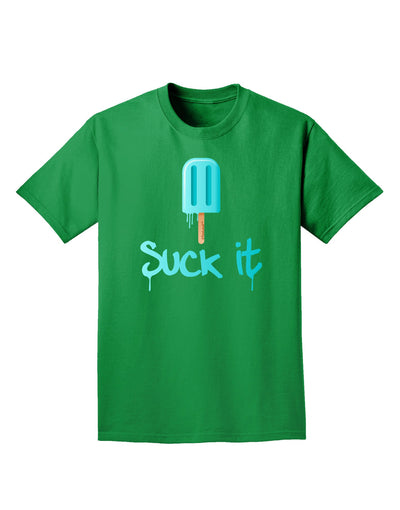 Suck It Popsicle Adult Dark T-Shirt-Mens T-Shirt-TooLoud-Kelly-Green-Small-Davson Sales