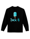 Suck It Popsicle Adult Long Sleeve Dark T-Shirt-TooLoud-Black-Small-Davson Sales