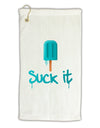 Suck It Popsicle Micro Terry Gromet Golf Towel 16 x 25 inch-Golf Towel-TooLoud-White-Davson Sales