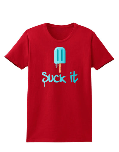 Suck It Popsicle Womens Dark T-Shirt-Womens T-Shirt-TooLoud-Red-X-Small-Davson Sales