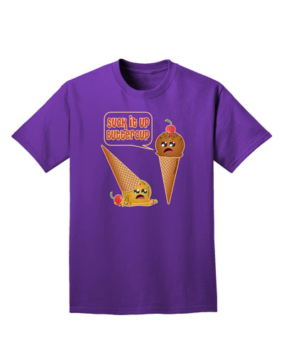 Suck It Up Buttercup Icecream Adult Dark T-Shirt-Mens T-Shirt-TooLoud-Purple-Small-Davson Sales