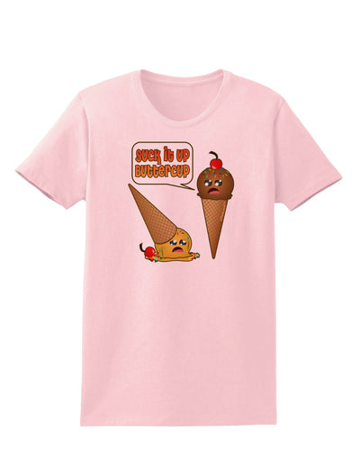 Suck It Up Buttercup Icecream Womens T-Shirt-Womens T-Shirt-TooLoud-PalePink-X-Small-Davson Sales