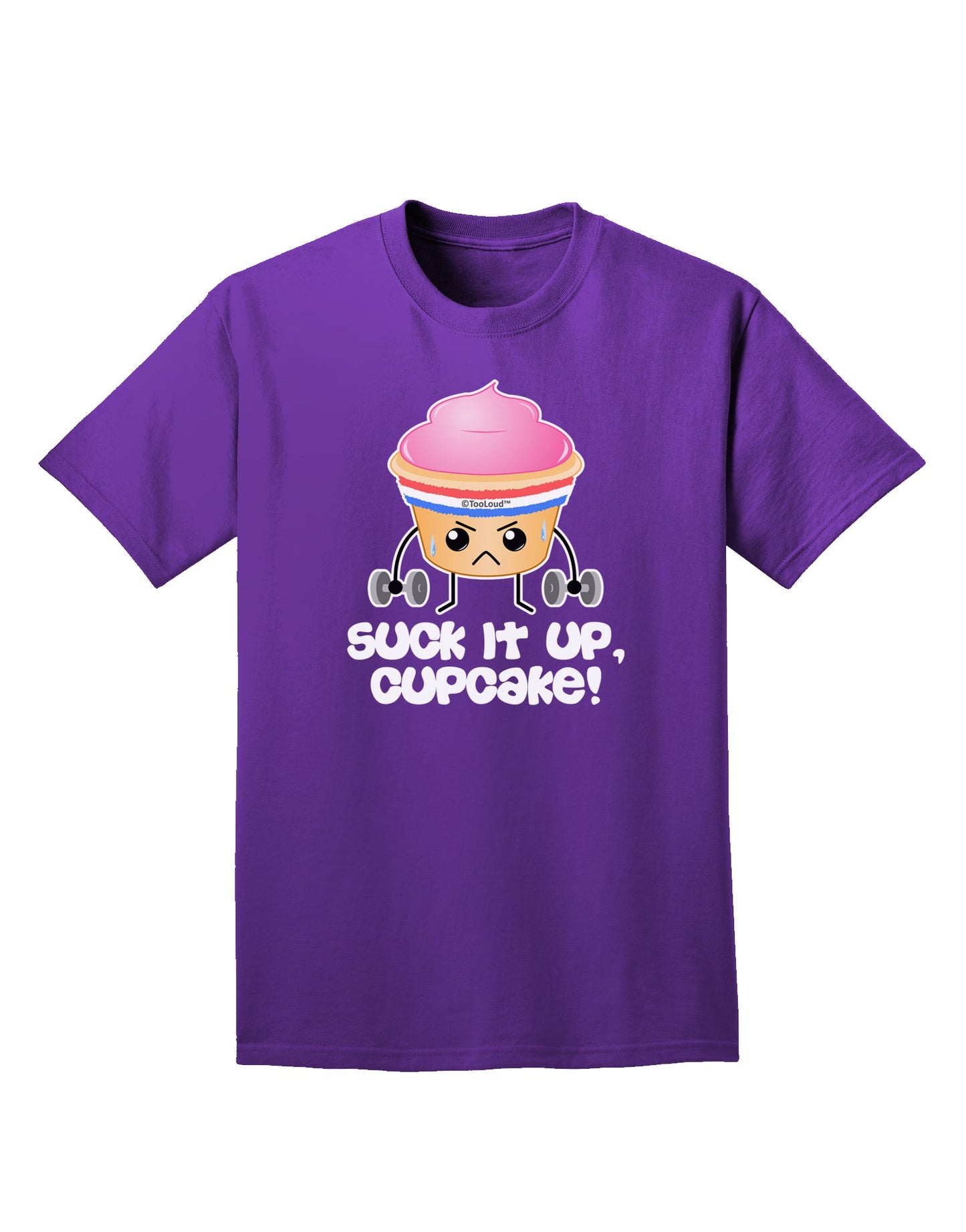 Suck It Up Cupcake Design Adult Dark T-Shirt by TooLoud-Mens T-Shirt-TooLoud-Purple-Small-Davson Sales