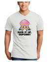 Suck It Up Cupcake Design Adult V-Neck T-shirt by TooLoud-Mens V-Neck T-Shirt-TooLoud-White-Small-Davson Sales