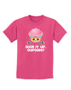 Suck It Up Cupcake Design Childrens Dark T-Shirt by TooLoud-Childrens T-Shirt-TooLoud-Sangria-X-Small-Davson Sales