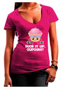 Suck It Up Cupcake Design Juniors V-Neck Dark T-Shirt by TooLoud-Womens V-Neck T-Shirts-TooLoud-Hot-Pink-Juniors Fitted Small-Davson Sales